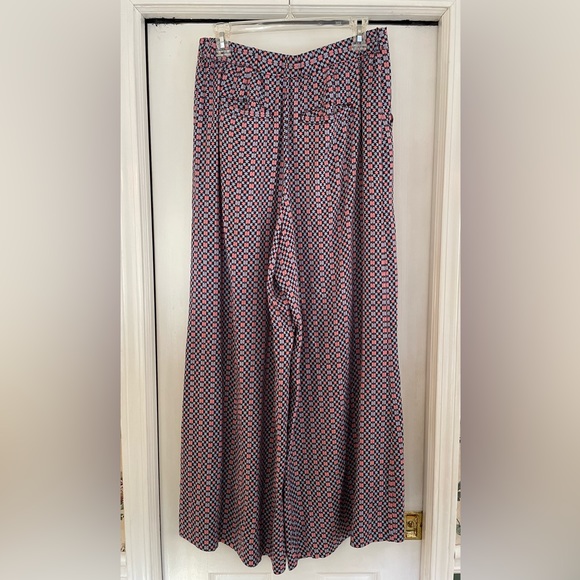 *SOLD* MAEVE Anthropologie Wide Leg Pants Women's Size 10 Pattern High Waisted - Picture 4 of 14